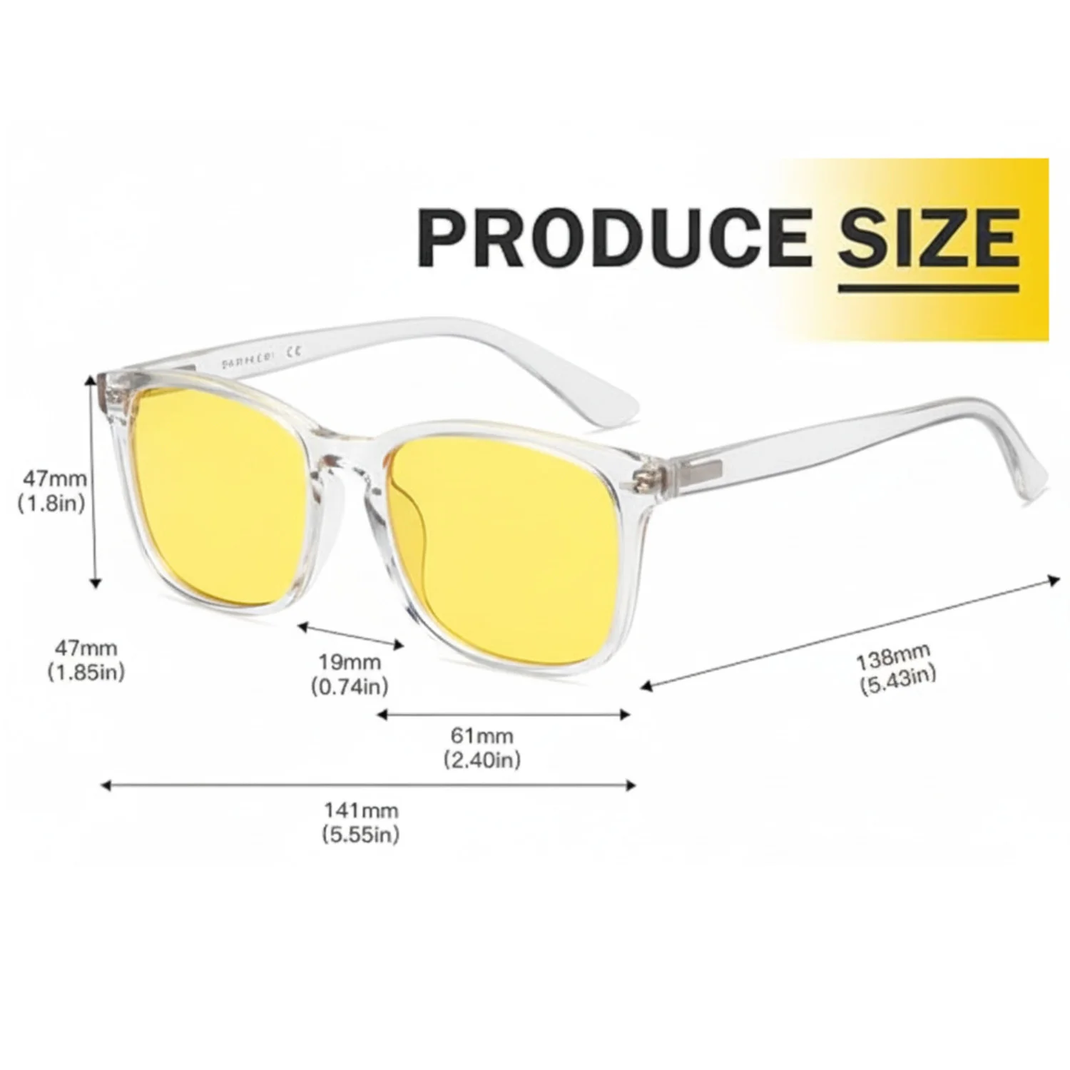 Blue Light Eyeglasses,Non-prescription Glasses Clear Frame Glasses for Women Men 3