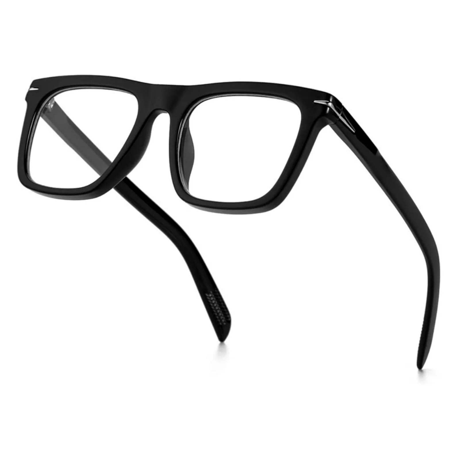 Men Women Clear Lens Designer Non Prescription Classic Black Computer Glasses 3