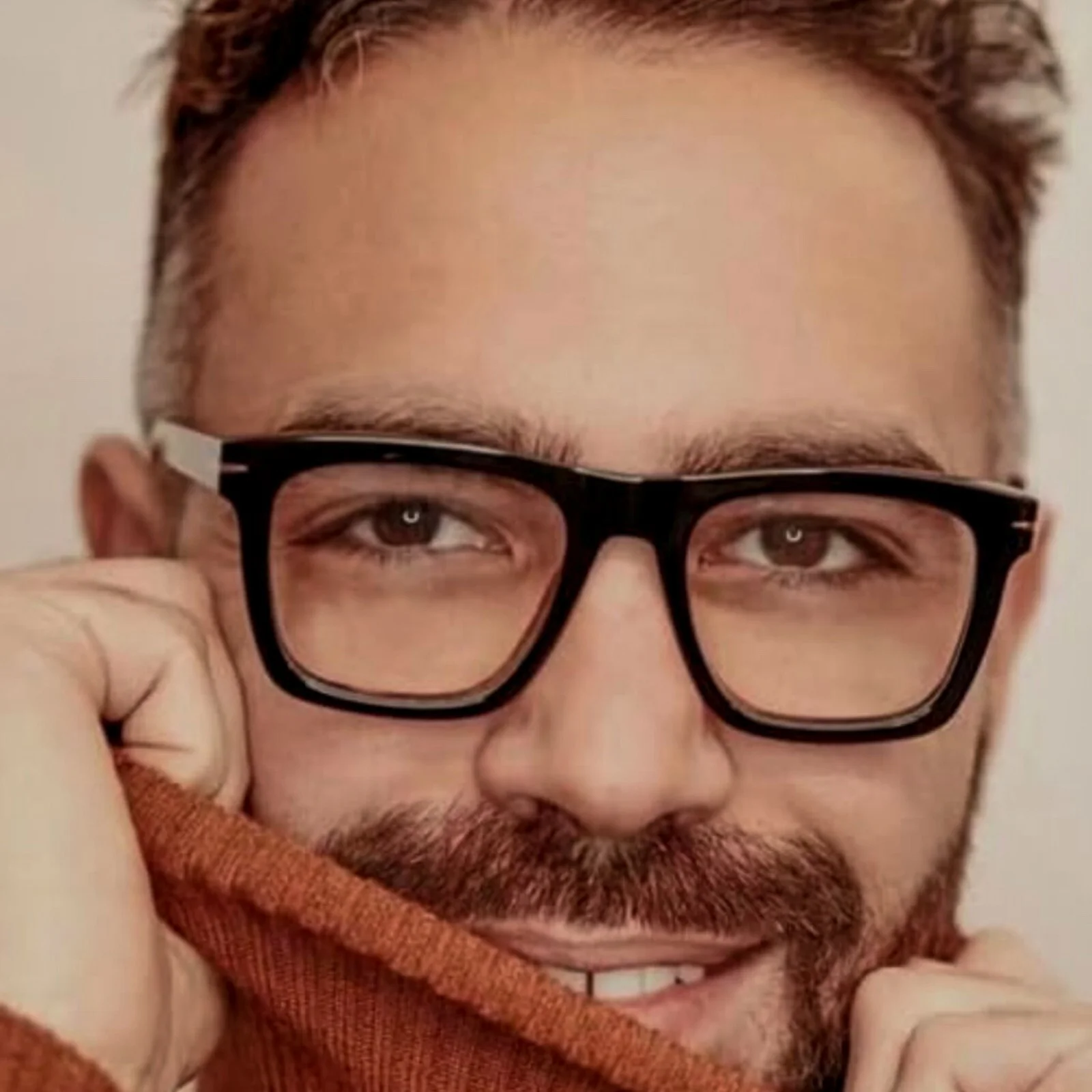 Men Women Clear Lens Fashion Designer Non Prescription Classic Black Eye Glasses 4